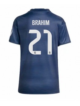 Real Madrid Brahim Diaz #21 Replika Borta Kläder Dam 2025-26 Kortärmad